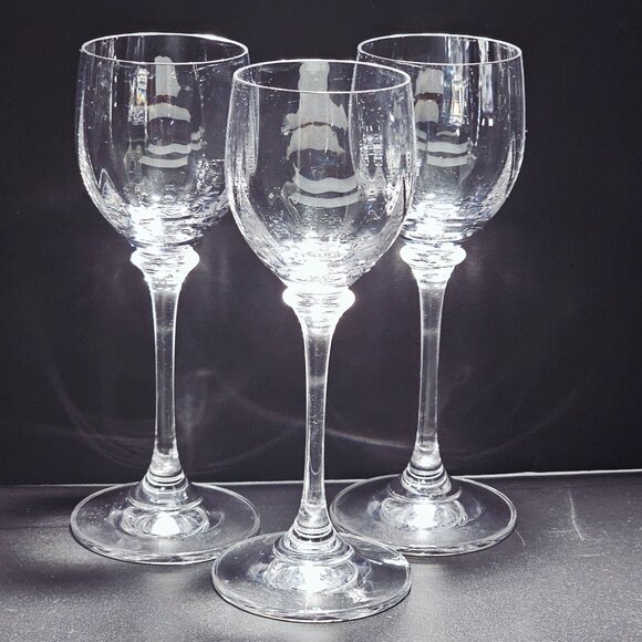 Mikasa Stephanie Cordial Glass 6" Lead Crystal Austria elegant vtg optic bowl 3o - Picture 2 of 7